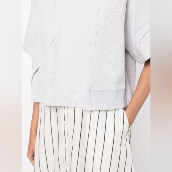 3.1 PHILLIP LIM PATCHED SWEATSHIRT COMBO DRESS - Picture 5 of 15